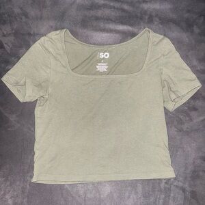 SO Women's Short Sleeve Olive Tee